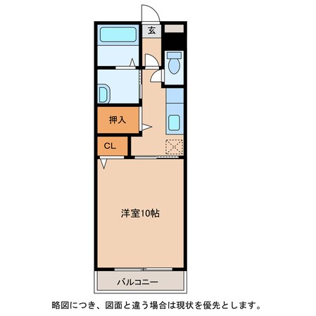 タイハイツ南出の物件間取画像